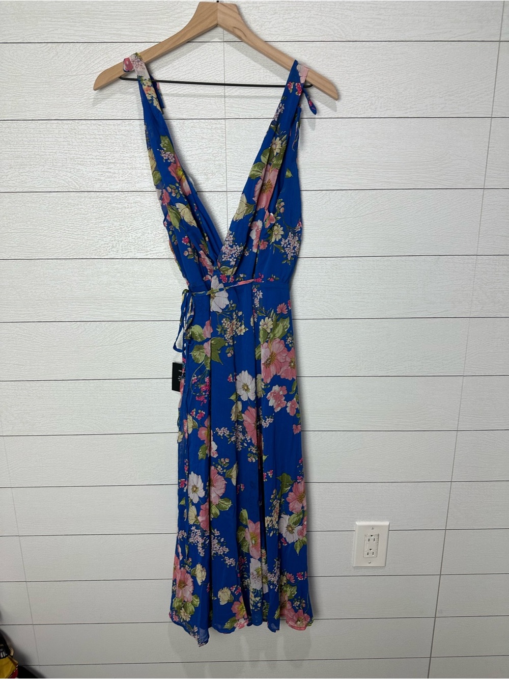 NWT Lulus Blue Floral Dress Size Small - Picture 9 of 13